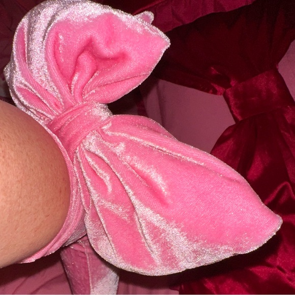 Sugar Thrillz Dolls Kill ‘PRETTY PERFECTION’ Pink Velvet Dress Gloves SET NWT L - Picture 13 of 13